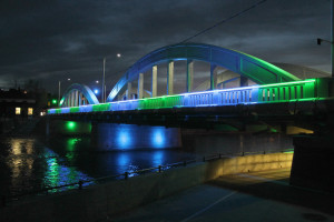 Main St Bridge Lighting in Belleville